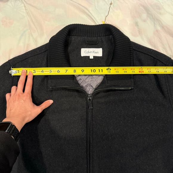 Calvin Klein Wool Blend Zip Up Jacket - Picture 9 of 13